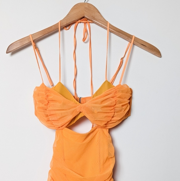 HOUSE OF CB Tibi Dress Orange XS - Picture 12 of 14
